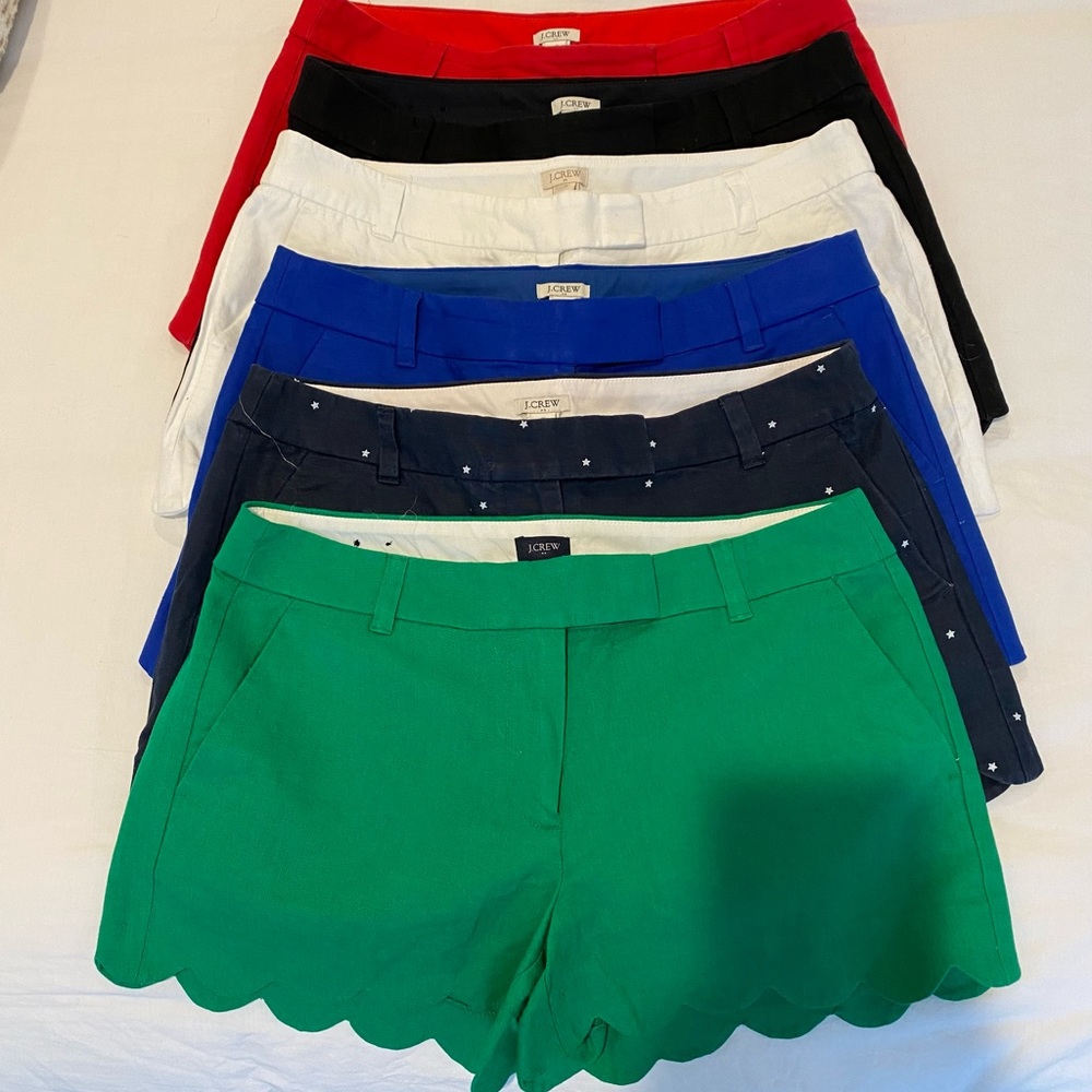 JCrew scalloped shorts